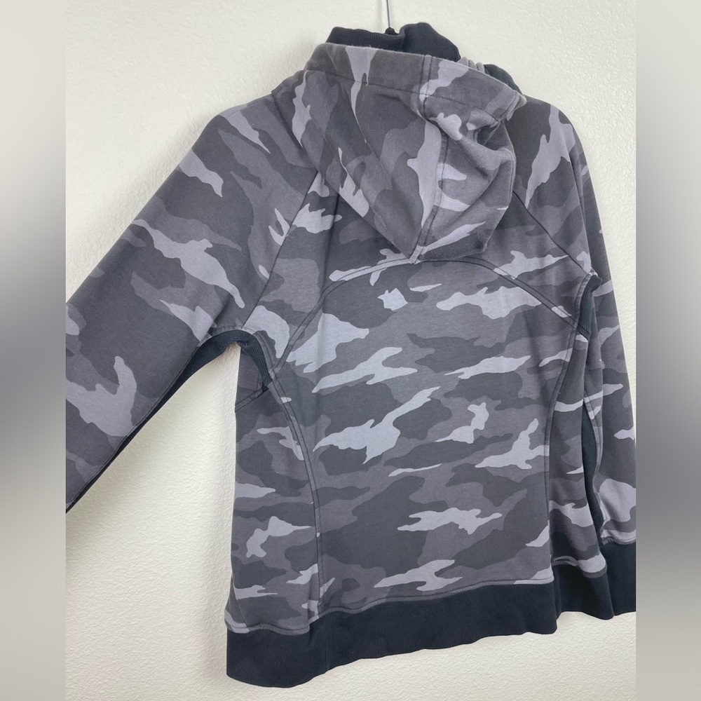 Athleta Women's Large Black Camo Triumph Printed Hoodie Jacket Full Zip Jacket - Picture 13 of 16